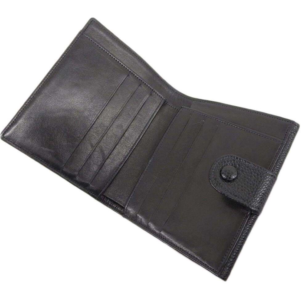 CHANEL Authentic Black Caviar Leather Logo Wallet - Picture 5 of 7